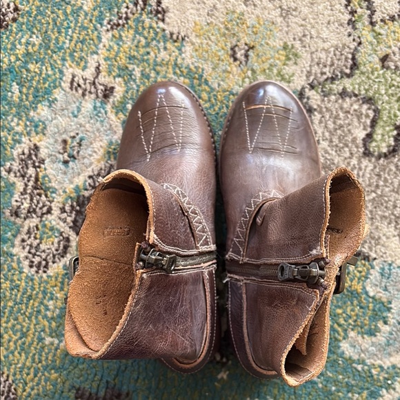 Bed Stu Brown Leather Combat Boots - Picture 12 of 15